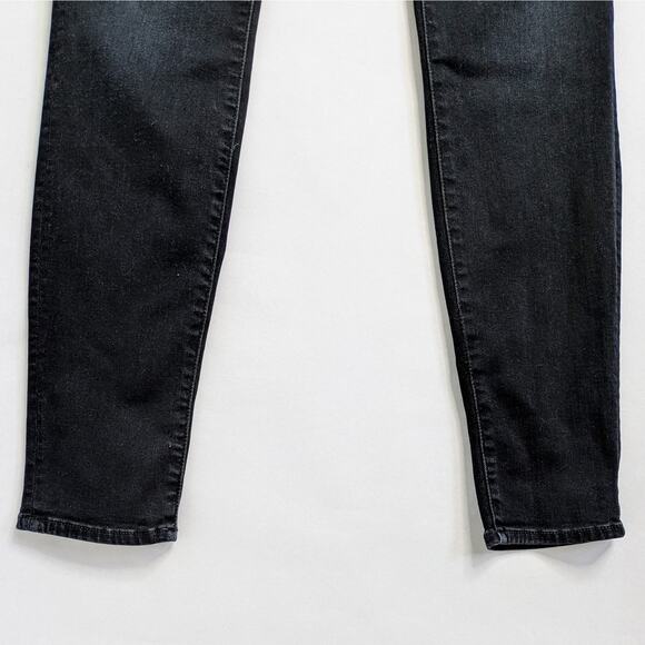 Mother Jeans Looker Womens 28 Charcoal Black Skinny High Waist Coffee Tea or Me - Picture 6 of 12